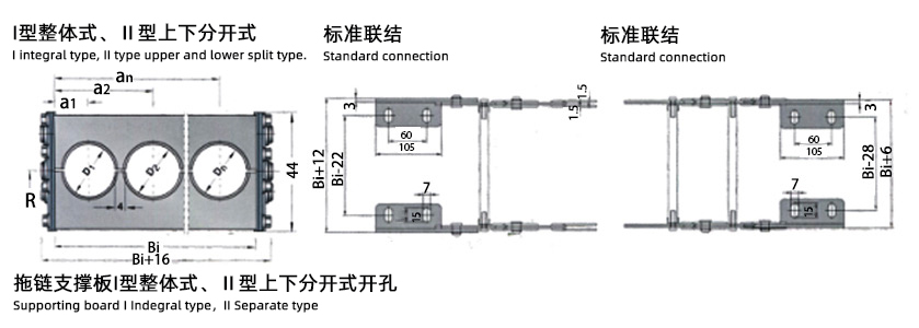 TL95型钢铝拖链安装尺寸图2